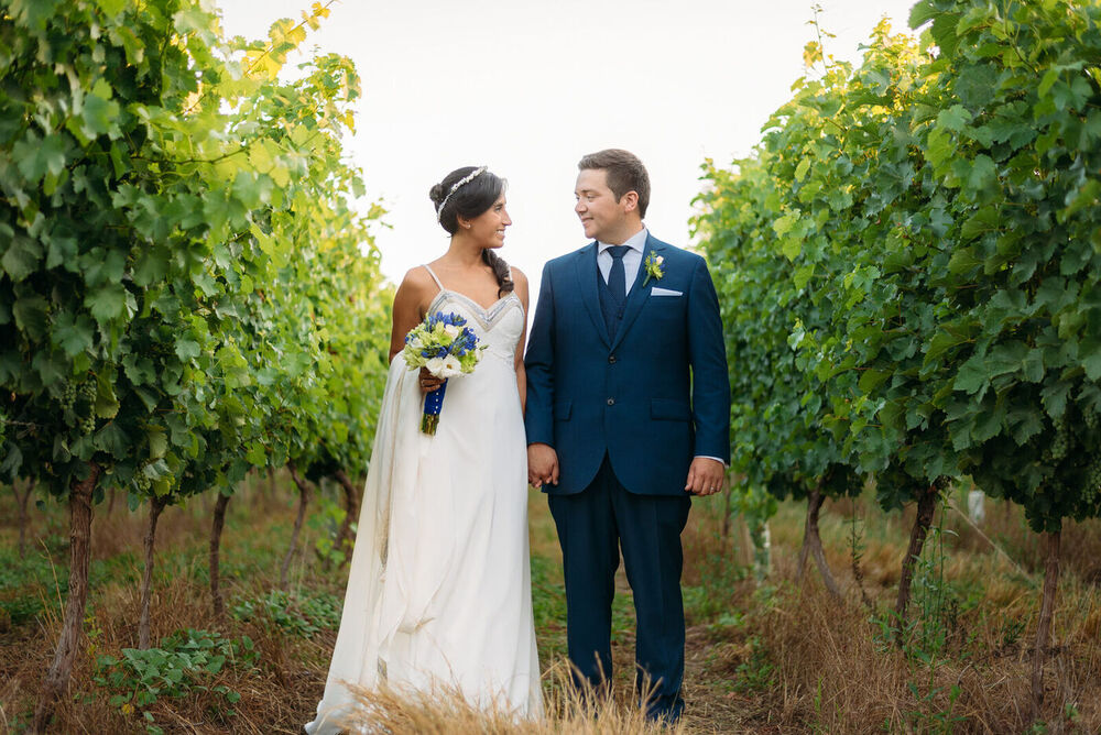 Novios en la viña